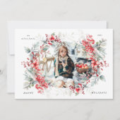 Carte de vacances classique Berries One Photo Holi (Devant)