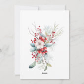 Carte de vacances classique Berries One Photo Holi (Dos)