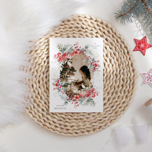 Carte de vacances classique Berries One Photo Holi