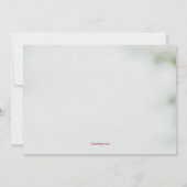 Carte de vacances Coeur à la main (Dos)