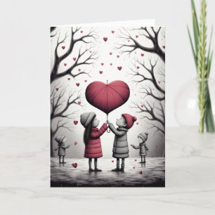 Carte de vacances Coeur d'Amour