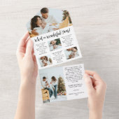 Carte de vacances Collage de photos du Nouvel An (Déchirure)