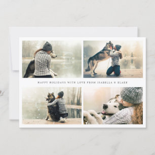 Carte de vacances Collage de photos simple 4