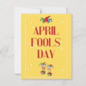 Carte de vacances colorée d'April Fools' Day (Devant)