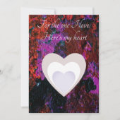 Carte de vacances colorée Valentine Art Flat (Devant)