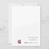 Carte de vacances colorée Valentine Art Flat (Dos)
