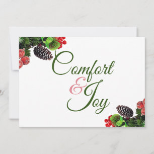 Carte de vacances Comfort And Joy