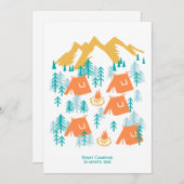 Carte de vacances Coniferous Forest Camping V2 (Devant / Derrière)