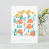 Carte de vacances Coniferous Forest Camping V2 (Debout devant)
