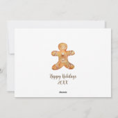 Carte de vacances Cookies de Noël (Dos)