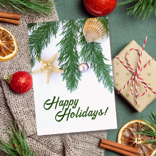 Carte de vacances Coques À feuillage persistant/Me