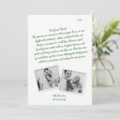 Carte de vacances Coronavirus Script vert (Debout devant)