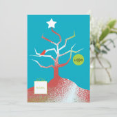 Carte de vacances corporate TREE OF ART (Debout devant)
