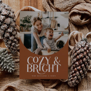 Carte de vacances Cosy Bright Elegant Photo Terrac