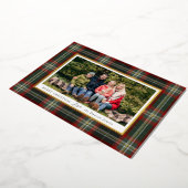 Carte de vacances Cosy Christmas Plaid Foil (Rotation)