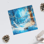 Carte de vacances Cosy Teddy Bear Carré plat saiso