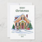 Carte de vacances Cosy Watercolor (Devant)