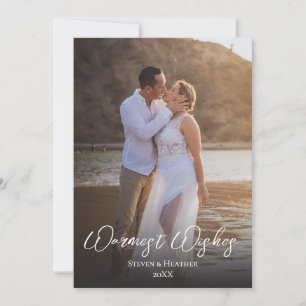 Carte de vacances Couple Photo Warmest Wars