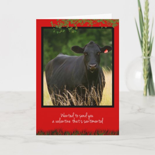 Carte de vacances Cow Valentine (Devant)