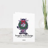 Carte de vacances Cute Cow (Dos)