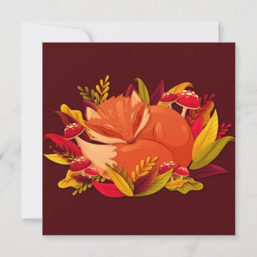 Carte de vacances Cute Fox (Devant)