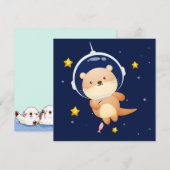 Carte de vacances Cute Otter (Devant / Derrière)