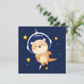 Carte de vacances Cute Otter (Debout devant)
