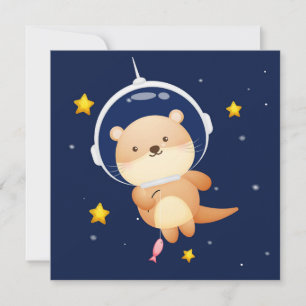 Carte de vacances Cute Otter