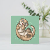 Carte de vacances Cute Otter (Debout devant)