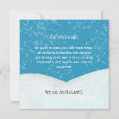 Carte de vacances Cute Snowman Family Five (Dos)