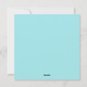 Carte de vacances Cute Unicorn (Dos)