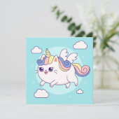 Carte de vacances Cute Unicorn (Debout devant)