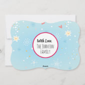 Carte de vacances Dackel, Pug & Bird Flat (Dos)