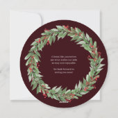 Carte de vacances d'affaires à couronnes rondes (Dos)