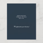 Carte de vacances d'affaires de Noël arbre de Noël (Dos)