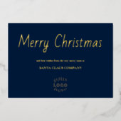 Carte de vacances d'affaires simple et élégante (Recto)