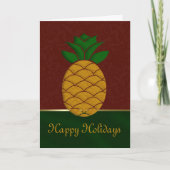 Carte de vacances Damask Pineappy (Devant)