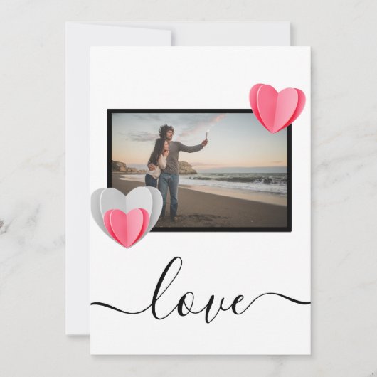 carte de vacances d'amour (Devant)