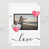 carte de vacances d'amour (Devant / Derrière)