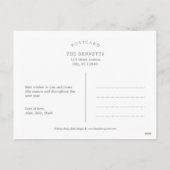 Carte de vacances d'amour de vacances (Dos)