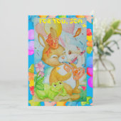 Carte de vacances d'anniversaire d'un fils (Debout devant)