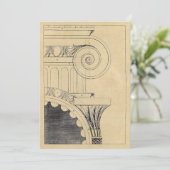 Carte de vacances d'architecture de colonne ioniqu (Debout devant)