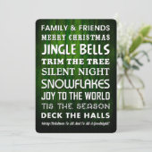 CARTE DE VACANCES D'ART DE NOËL (Debout devant)