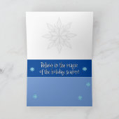 Carte de vacances de 3 pingouins mignons (Intérieur)