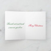 carte de vacances de baleine de bosse de Père Noël (Intérieur)