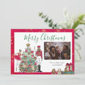 Carte de vacances de ballet de craquelette afro-am (Debout devant)