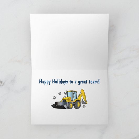 Carte de vacances de bâtiment et de construction : (Intérieur)