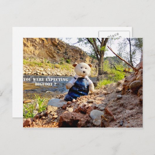 Carte de vacances de "Bigfoot" (Devant / Derrière)