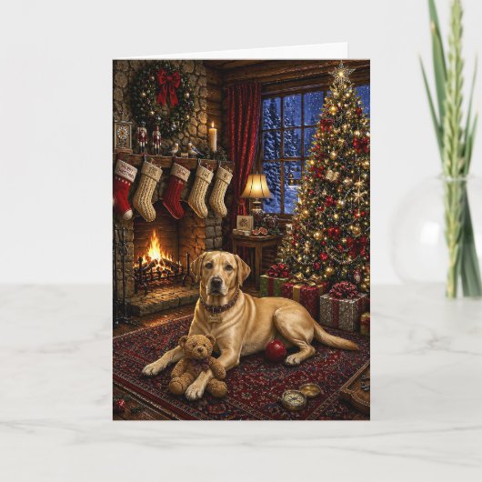 Carte de vacances de Buddy le Labrador Retriever j (Devant)