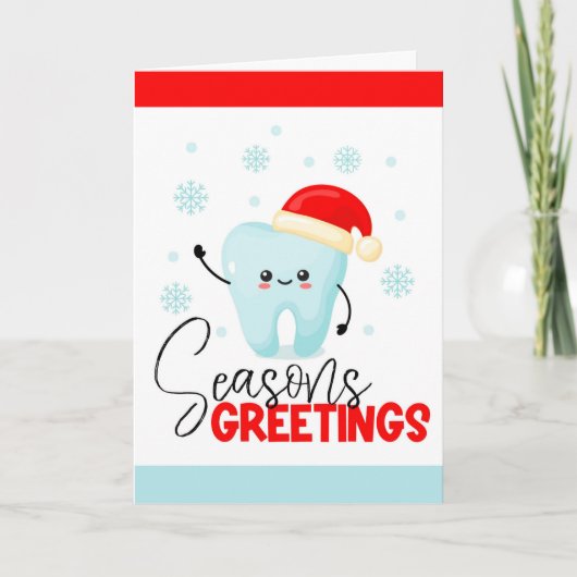 Carte de vacances de cabinet dentaire (Devant)